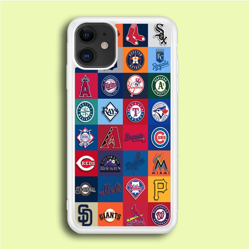Baseball Teams MLB iPhone 12 Mini Case-Rubber / White (2D Case)-Xtracase