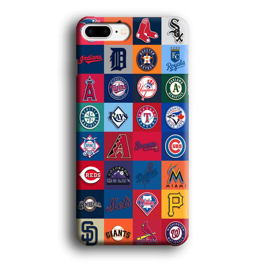 Baseball Teams MLB iPhone 8 Plus Case-Plastic / Full Wrap (3D Case)-Xtracase