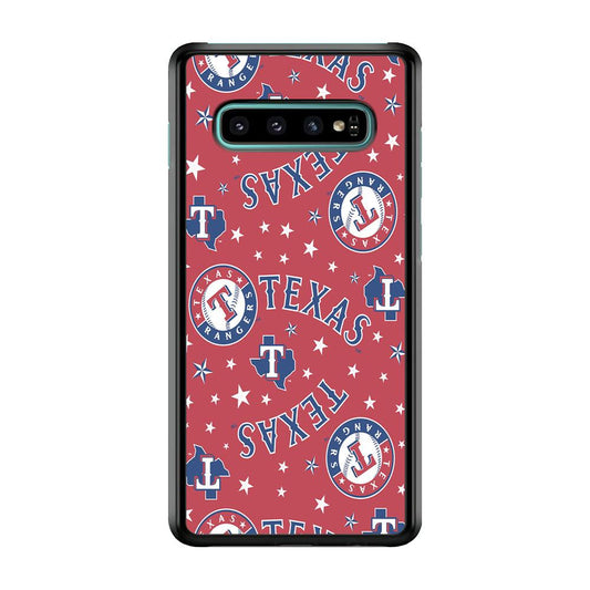 Baseball Texas Rangers MLB 001 Samsung Galaxy S10 Case-Plastic / Full Wrap (3D Case)-Xtracase