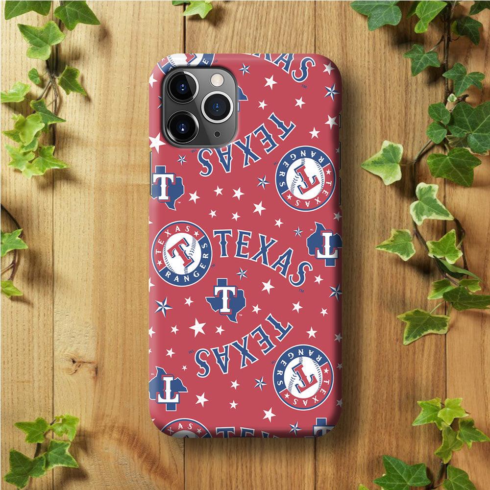 Baseball Texas Rangers MLB 001 iPhone 11 Pro Max Case-Plastic / Full Wrap (3D Case)-Xtracase