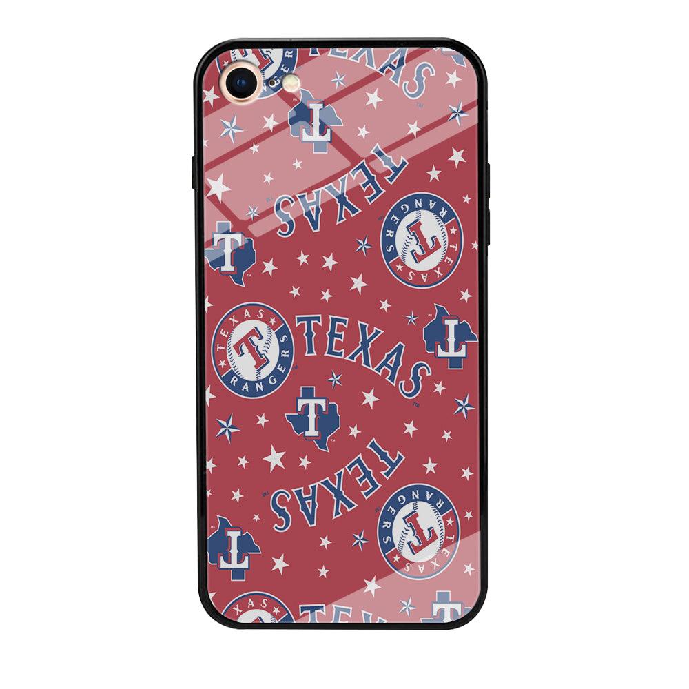 Baseball Texas Rangers MLB 001 iPhone 8 Case-Tempered Glass Case-Xtracase