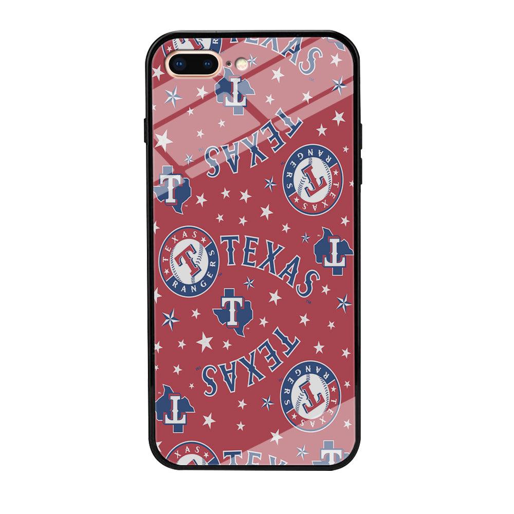 Baseball Texas Rangers MLB 001 iPhone 7 Plus Case-Tempered Glass Case-Xtracase