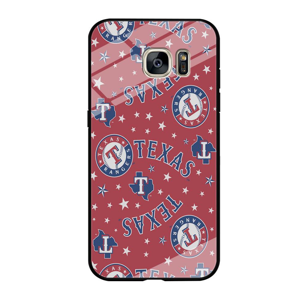Baseball Texas Rangers MLB 001 Samsung Galaxy S7 Edge Case-Tempered Glass Case-Xtracase