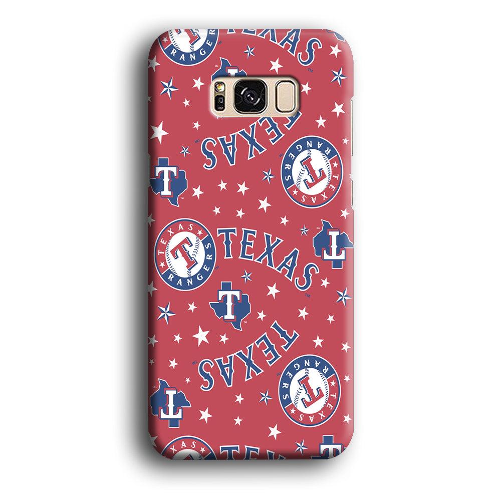 Baseball Texas Rangers MLB 001 Samsung Galaxy S8 Case-Plastic / Full Wrap (3D Case)-Xtracase