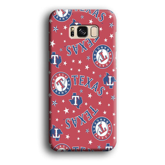 Baseball Texas Rangers MLB 001 Samsung Galaxy S8 Case-Plastic / Full Wrap (3D Case)-Xtracase