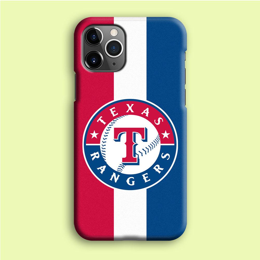 Baseball Texas Rangers MLB 002 iPhone 12 Pro Case-Plastic / Full Wrap (3D Case)-Xtracase