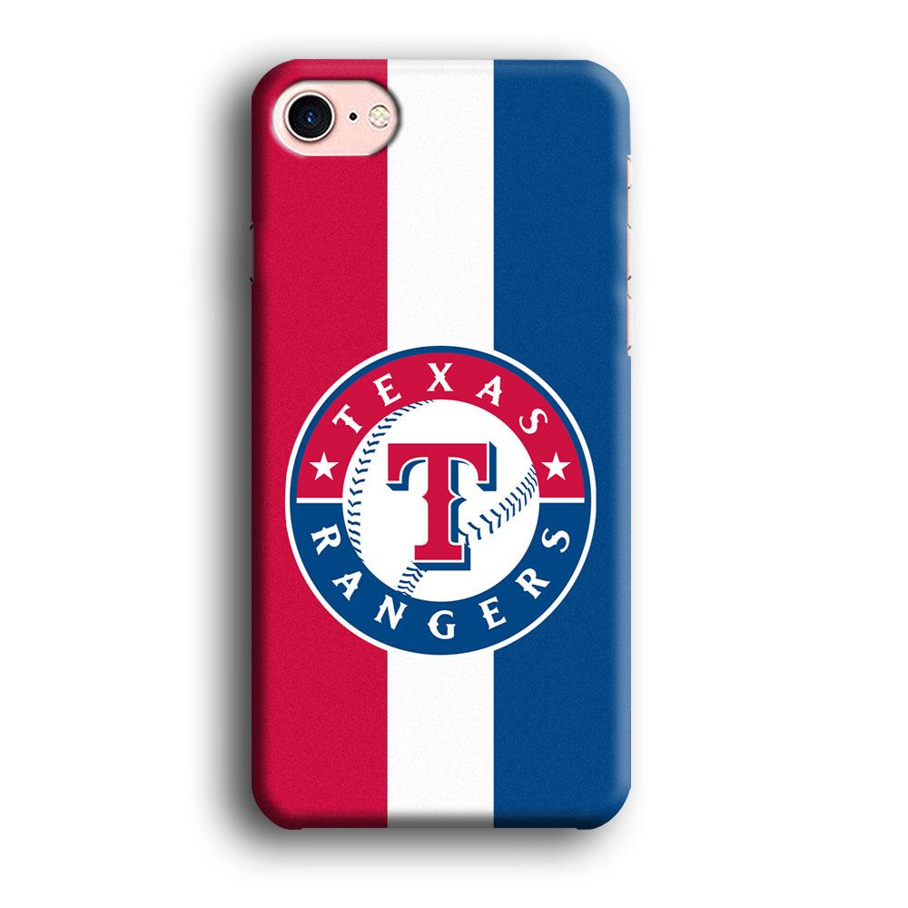 Baseball Texas Rangers MLB 002 iPhone SE 2020 Case-Plastic / Full Wrap (3D Case)-Xtracase