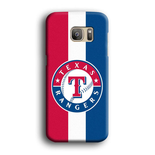 Baseball Texas Rangers MLB 002 Samsung Galaxy S7 Edge Case-Plastic / Full Wrap (3D Case)-Xtracase
