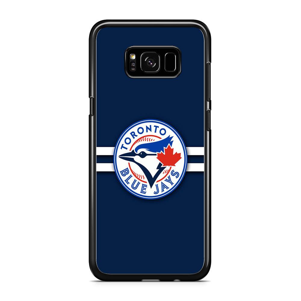 Baseball Toronto Blue Jays MLB 001 Samsung Galaxy S8 Case-Rubber / Black (2D Case)-Xtracase