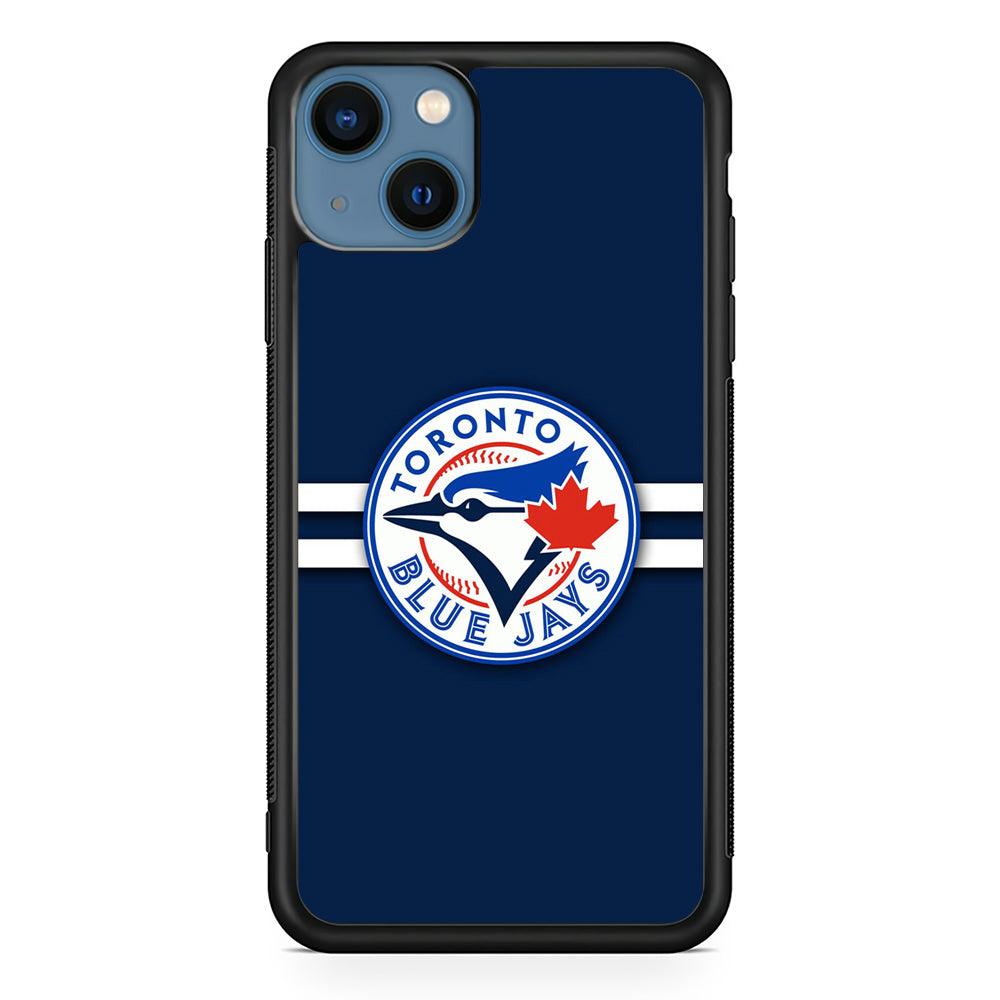 Baseball Toronto Blue Jays MLB 001 iPhone 13 Case-Rubber / Black (2D Case)-Xtracase