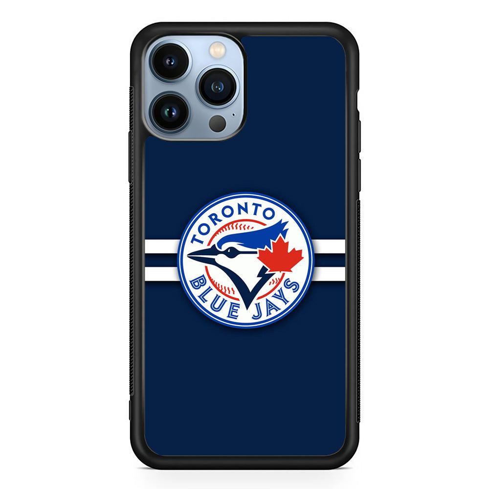 Baseball Toronto Blue Jays MLB 001 iPhone 13 Pro Case-Rubber / Black (2D Case)-Xtracase
