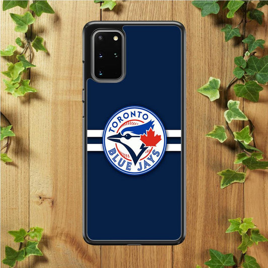 Baseball Toronto Blue Jays MLB 001 Samsung Galaxy S20 Plus Case-Rubber / White (2D Case)-Xtracase