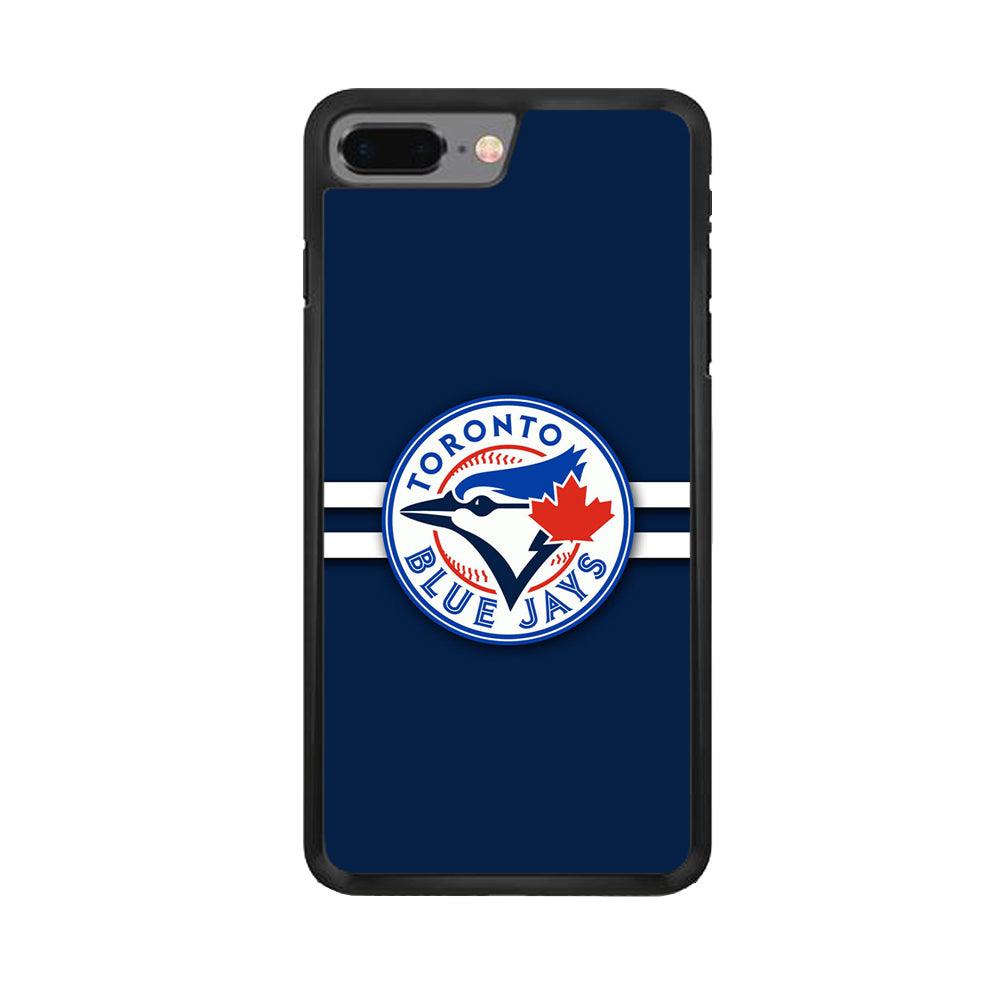 Baseball Toronto Blue Jays MLB 001 iPhone 8 Plus Case-Rubber / Black (2D Case)-Xtracase