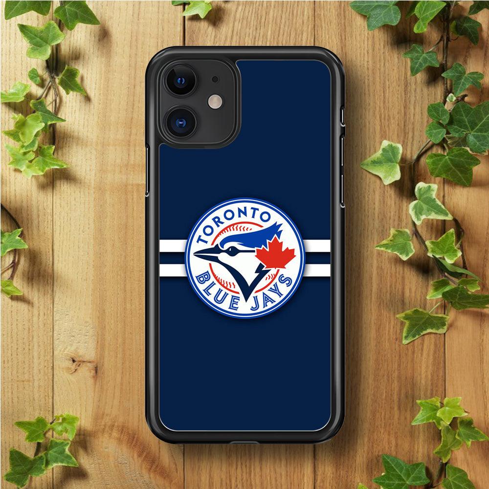 Baseball Toronto Blue Jays MLB 001 iPhone 11 Case-Rubber / Black (2D Case)-Xtracase