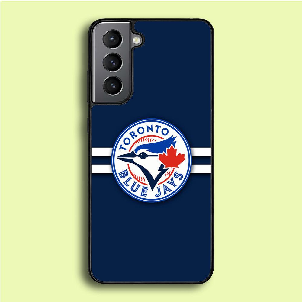 Baseball Toronto Blue Jays MLB 001 Samsung Galaxy S21 Case-Rubber / Black (2D Case)-Xtracase