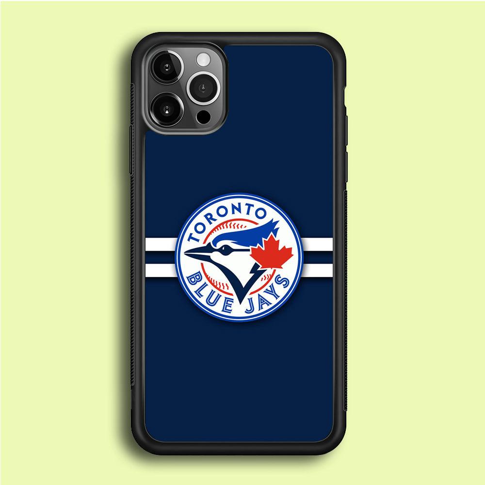 Baseball Toronto Blue Jays MLB 001 iPhone 12 Pro Max Case-Rubber / Black (2D Case)-Xtracase