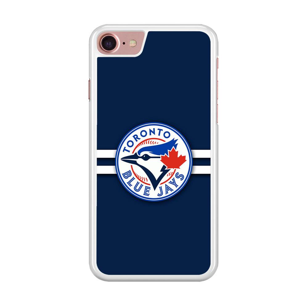 Baseball Toronto Blue Jays MLB 001 iPhone SE 2020 Case-Rubber / White (2D Case)-Xtracase