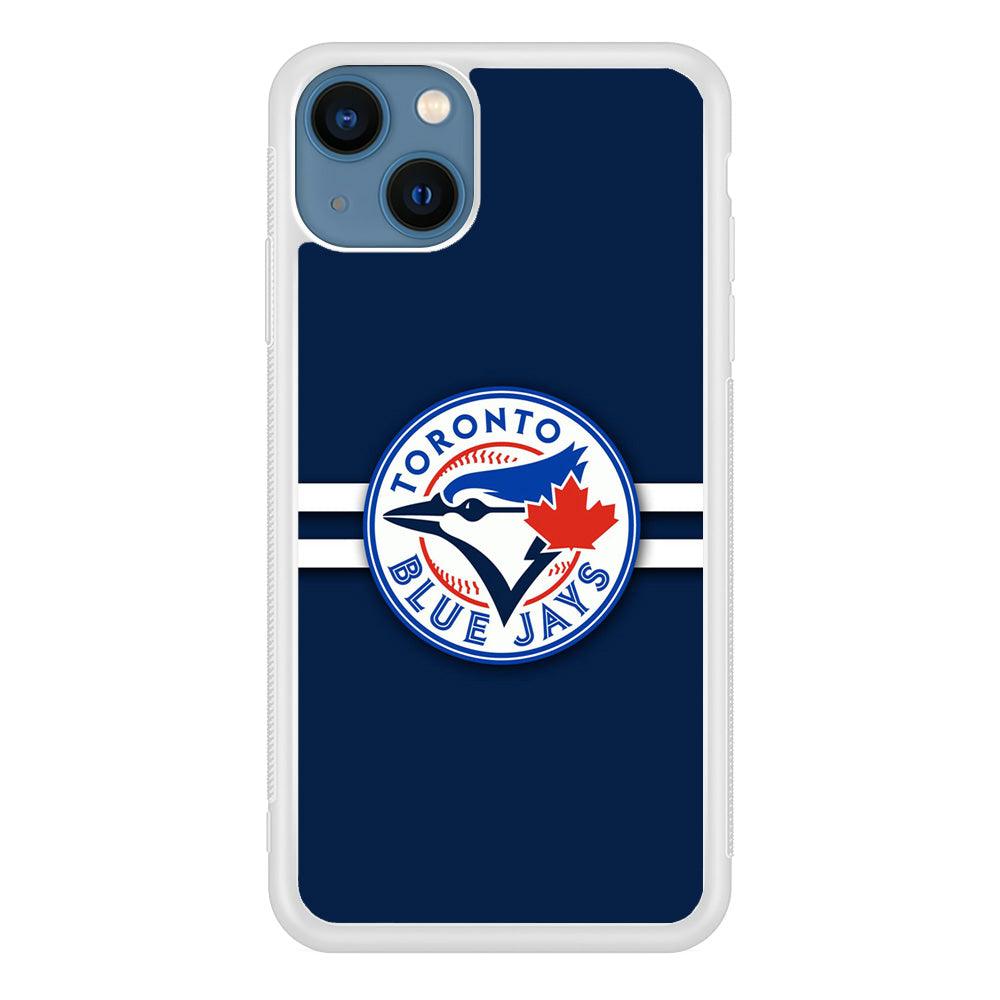Baseball Toronto Blue Jays MLB 001 iPhone 13 Case-Rubber / White (2D Case)-Xtracase