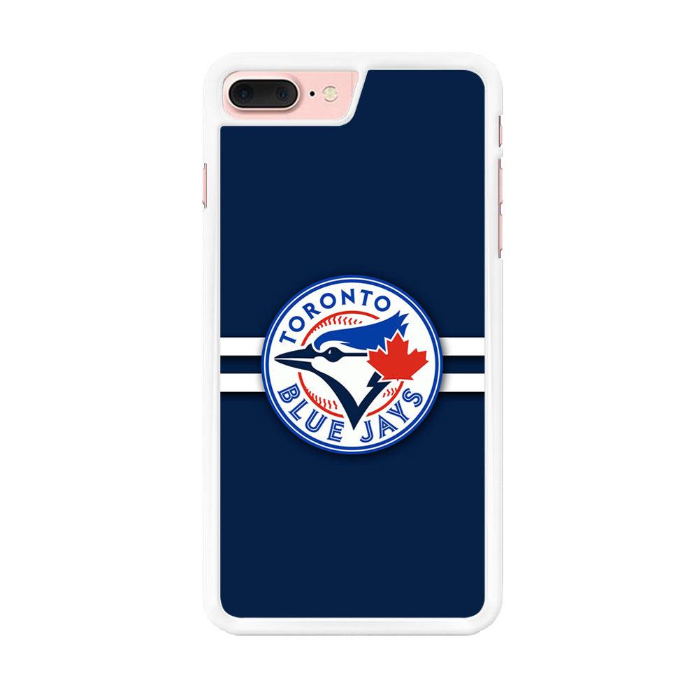 Baseball Toronto Blue Jays MLB 001 iPhone 7 Plus Case-Rubber / White (2D Case)-Xtracase