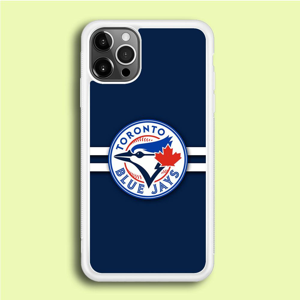 Baseball Toronto Blue Jays MLB 001 iPhone 12 Pro Case-Rubber / White (2D Case)-Xtracase