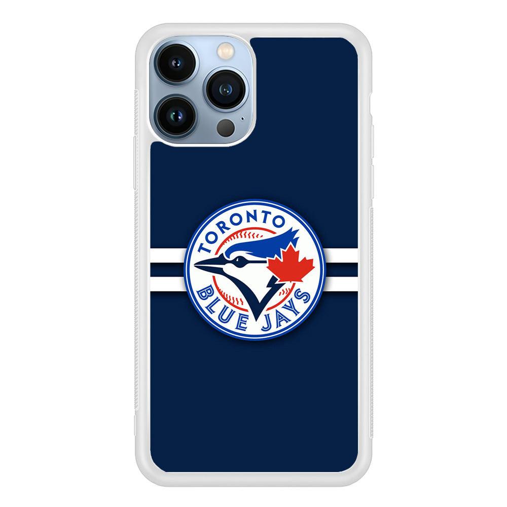 Baseball Toronto Blue Jays MLB 001 iPhone 13 Pro Case-Rubber / White (2D Case)-Xtracase