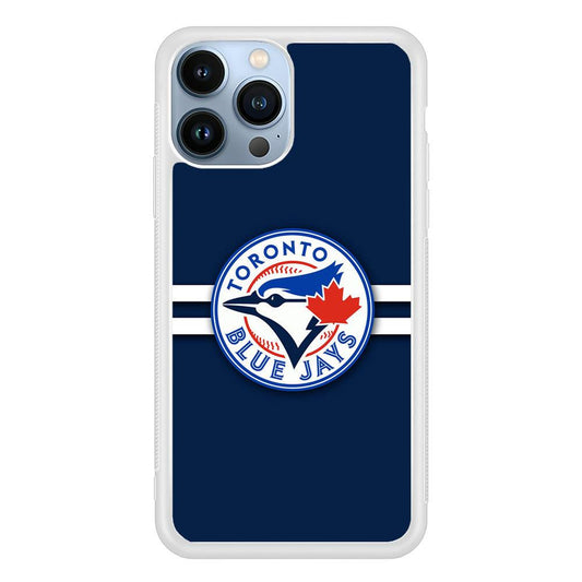 Baseball Toronto Blue Jays MLB 001 iPhone 13 Pro Max Case-Rubber / White (2D Case)-Xtracase