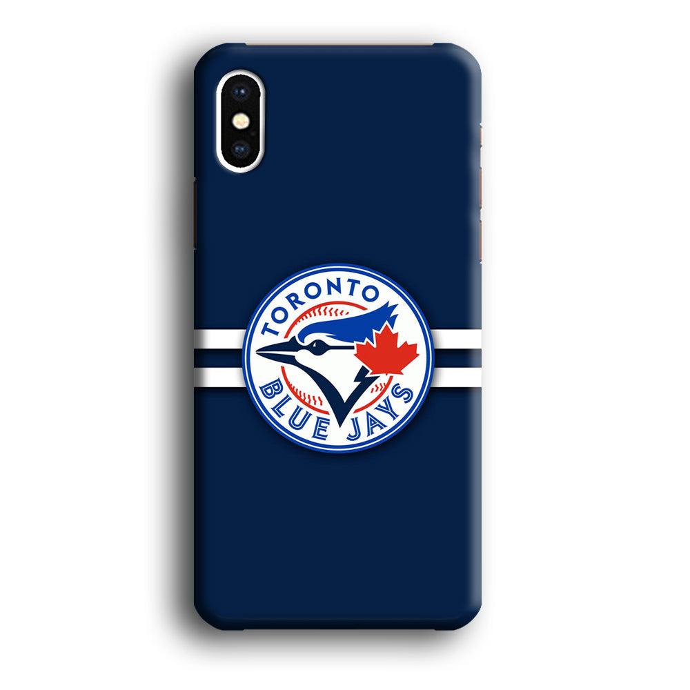 Baseball Toronto Blue Jays MLB 001 iPhone X Case-Plastic / Full Wrap (3D Case)-Xtracase