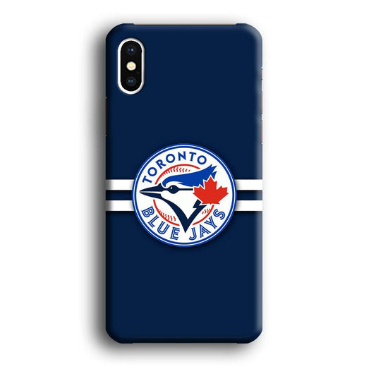 Baseball Toronto Blue Jays MLB 001 iPhone X Case-Plastic / Full Wrap (3D Case)-Xtracase