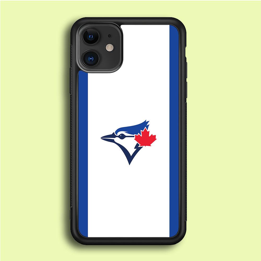 Baseball Toronto Blue Jays MLB 002 iPhone 12 Mini Case-Rubber / Black (2D Case)-Xtracase