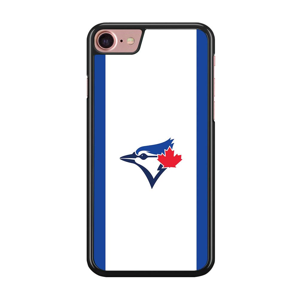 Baseball Toronto Blue Jays MLB 002 iPhone 7 Case-Rubber / Black (2D Case)-Xtracase