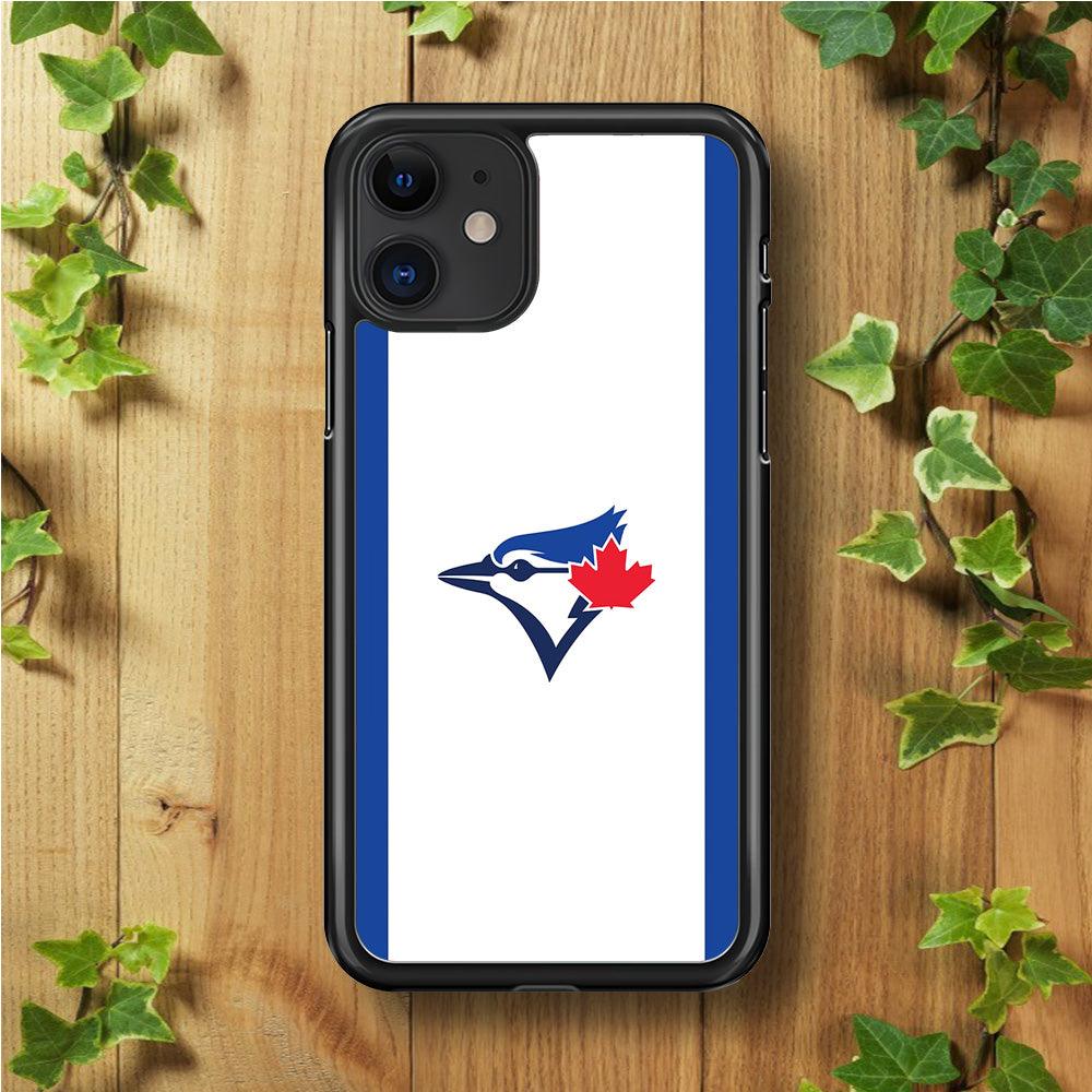 Baseball Toronto Blue Jays MLB 002 iPhone 11 Case-Rubber / Black (2D Case)-Xtracase