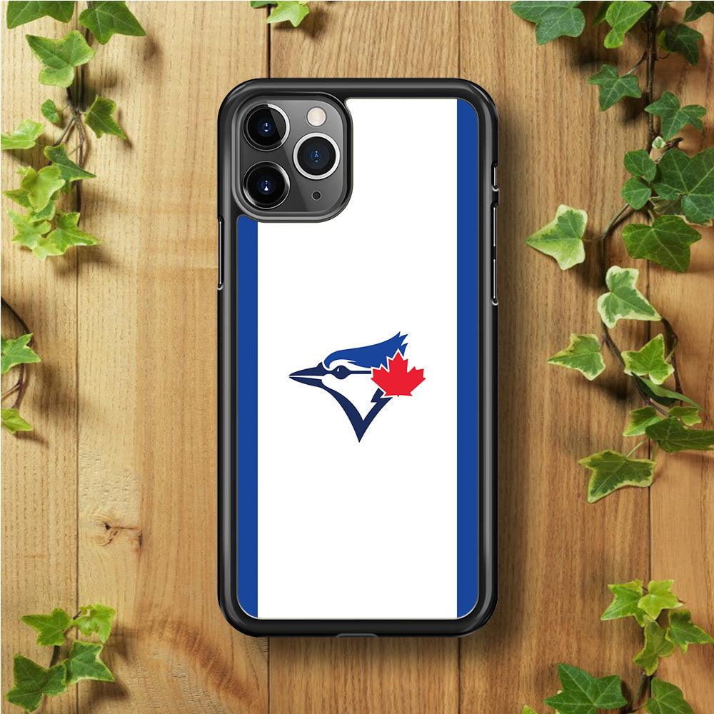 Baseball Toronto Blue Jays MLB 002 iPhone 11 Pro Max Case-Rubber / Black (2D Case)-Xtracase
