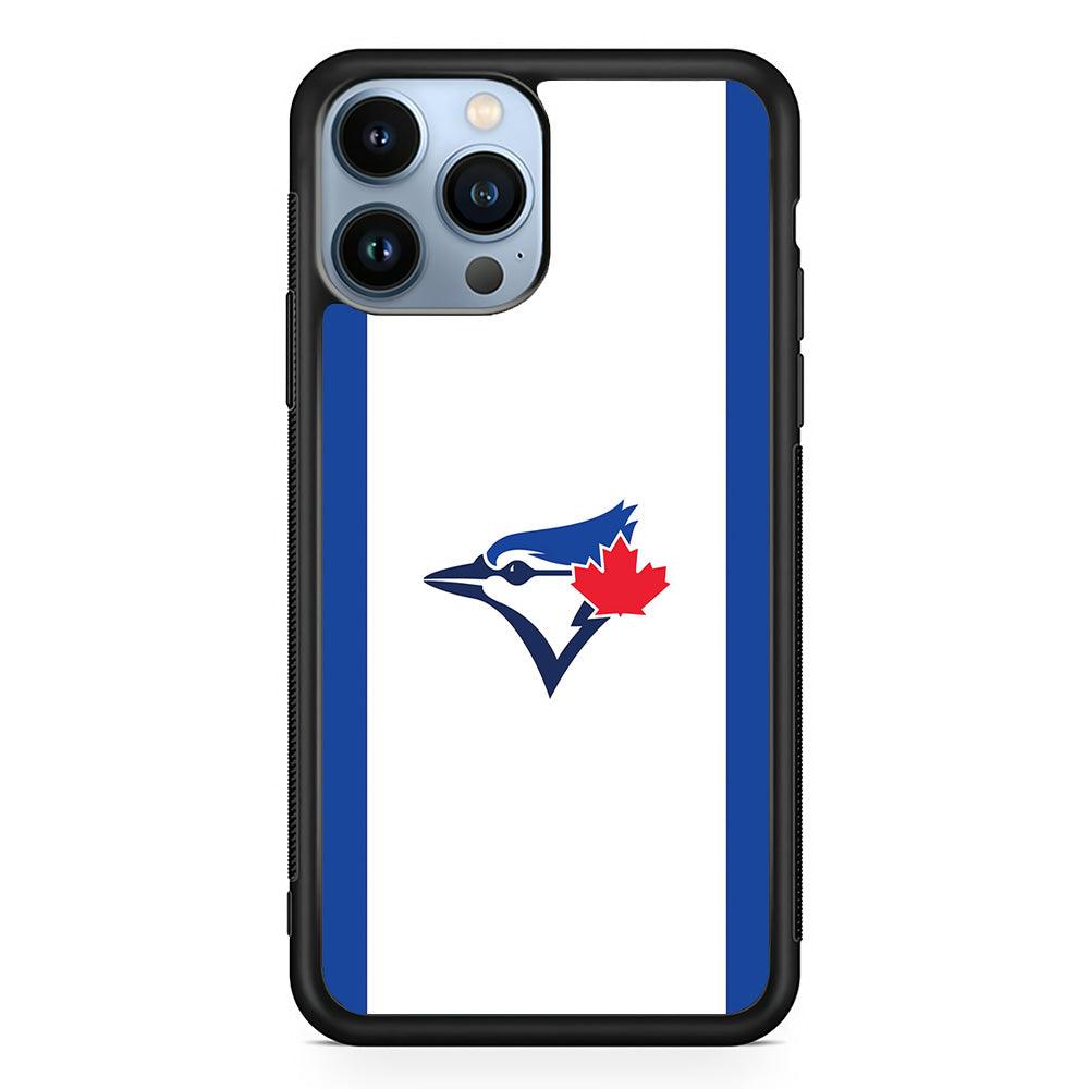 Baseball Toronto Blue Jays MLB 002 iPhone 13 Pro Max Case-Rubber / Black (2D Case)-Xtracase