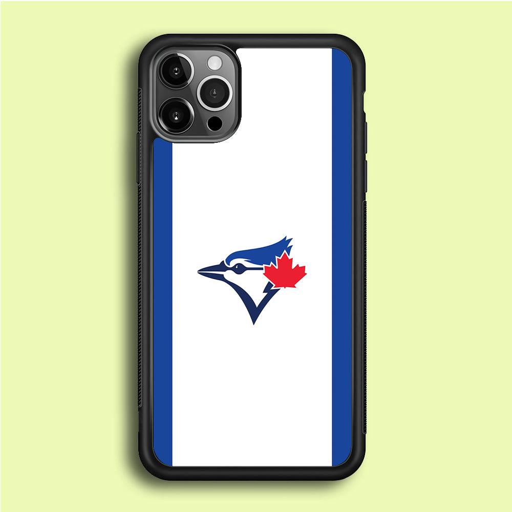 Baseball Toronto Blue Jays MLB 002 iPhone 12 Pro Max Case-Rubber / Black (2D Case)-Xtracase