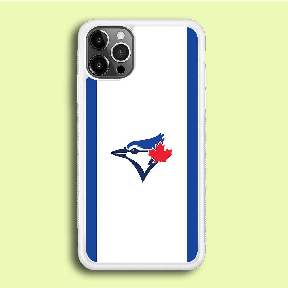 Baseball Toronto Blue Jays MLB 002 iPhone 12 Pro Case-Rubber / White (2D Case)-Xtracase