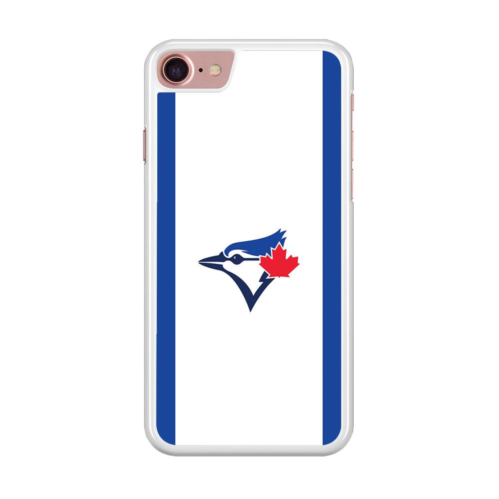 Baseball Toronto Blue Jays MLB 002 iPhone SE 2020 Case-Rubber / White (2D Case)-Xtracase