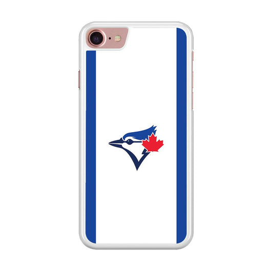 Baseball Toronto Blue Jays MLB 002 iPhone SE 2020 Case-Rubber / White (2D Case)-Xtracase