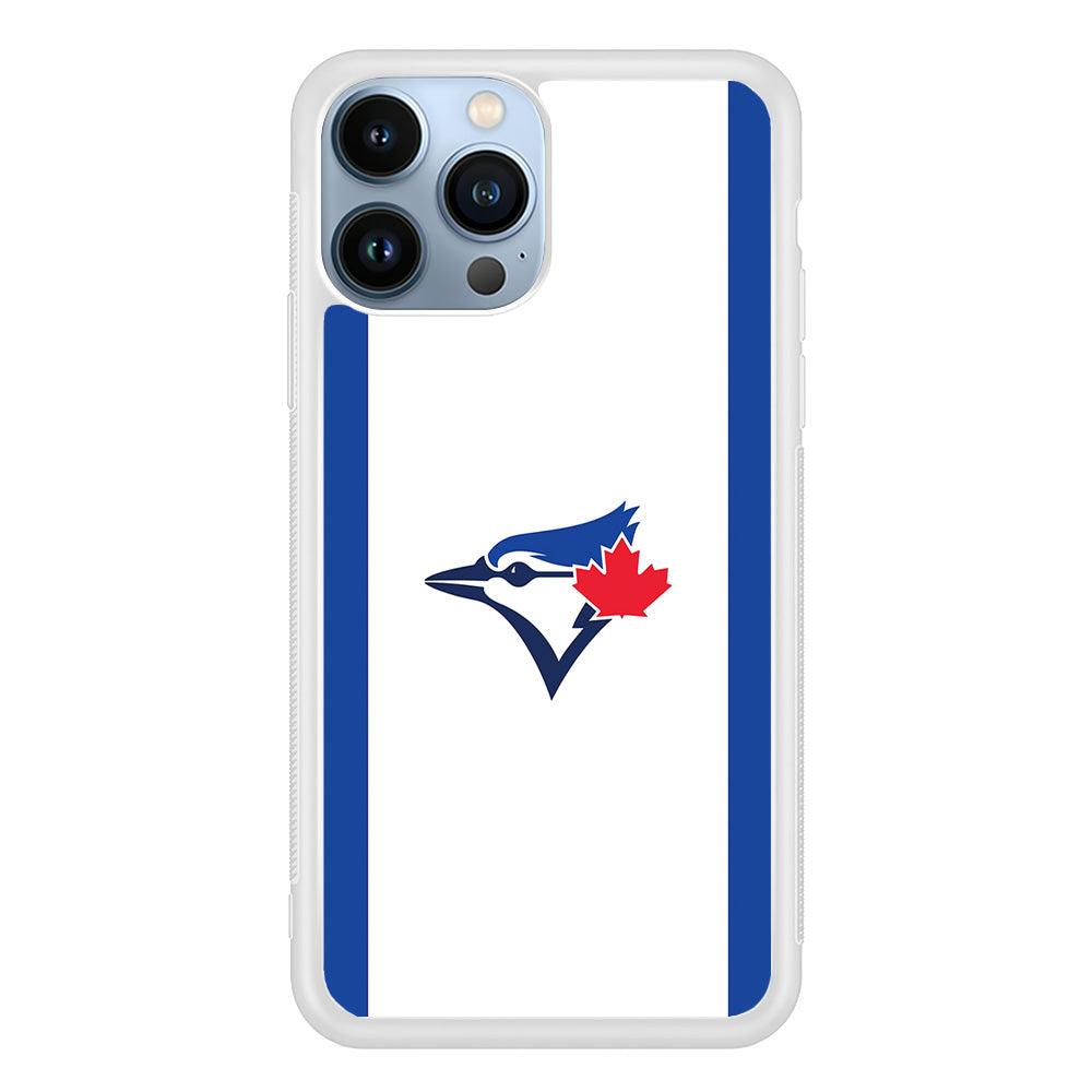 Baseball Toronto Blue Jays MLB 002 iPhone 13 Pro Max Case-Rubber / White (2D Case)-Xtracase