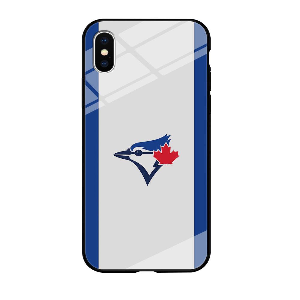 Baseball Toronto Blue Jays MLB 002 iPhone X Case-Tempered Glass Case-Xtracase