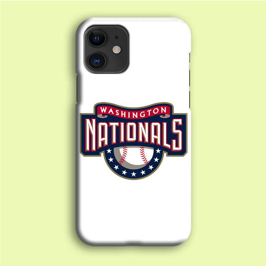 Baseball Washington Nationals MLB 001 iPhone 12 Mini Case-Plastic / Full Wrap (3D Case)-Xtracase
