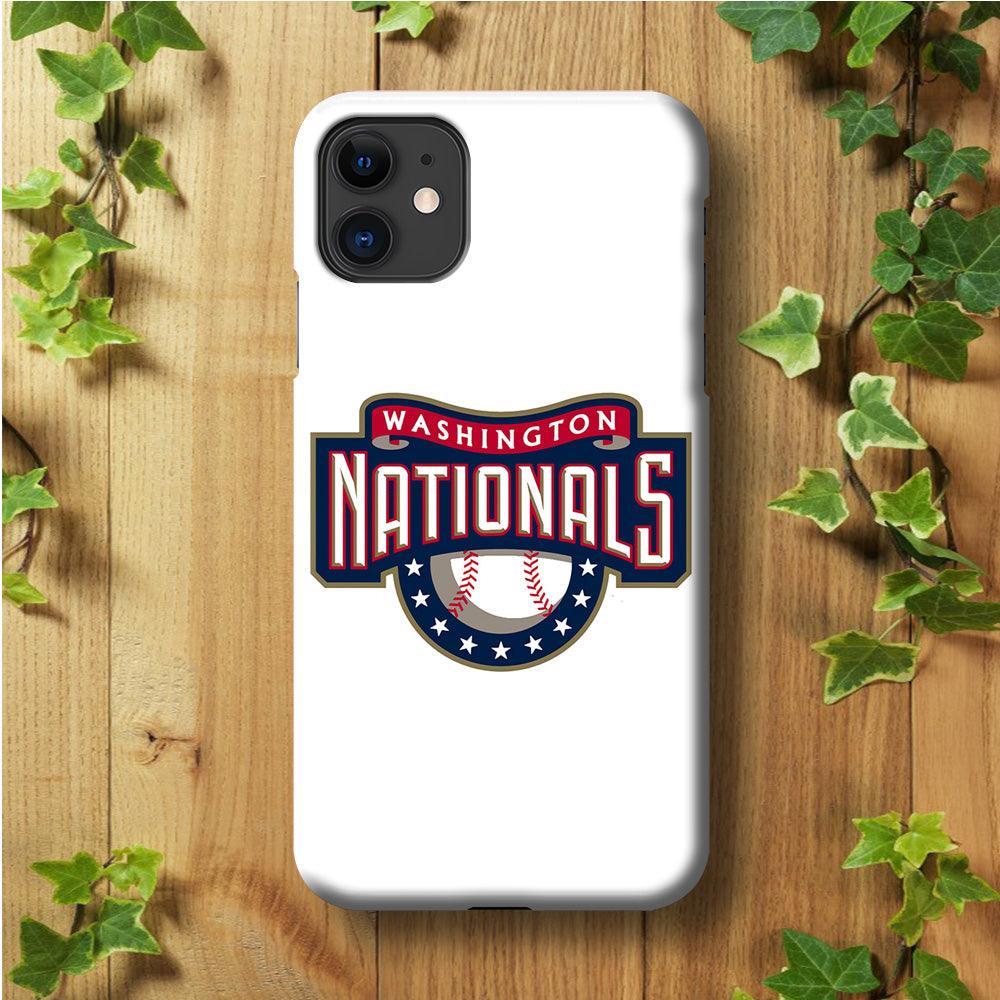 Baseball Washington Nationals MLB 001 iPhone 11 Case-Plastic / Full Wrap (3D Case)-Xtracase