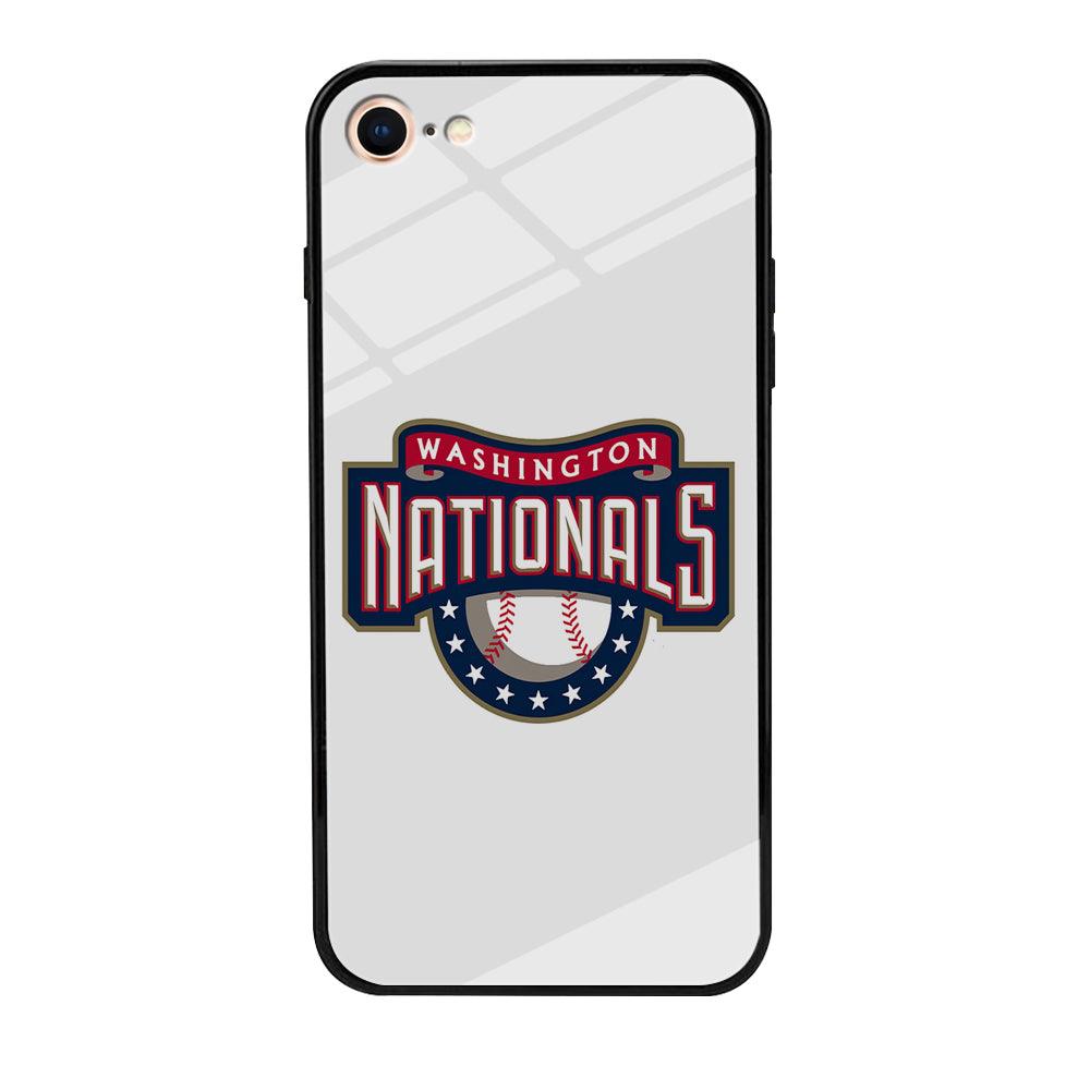 Baseball Washington Nationals MLB 001 iPhone 8 Case-Tempered Glass Case-Xtracase