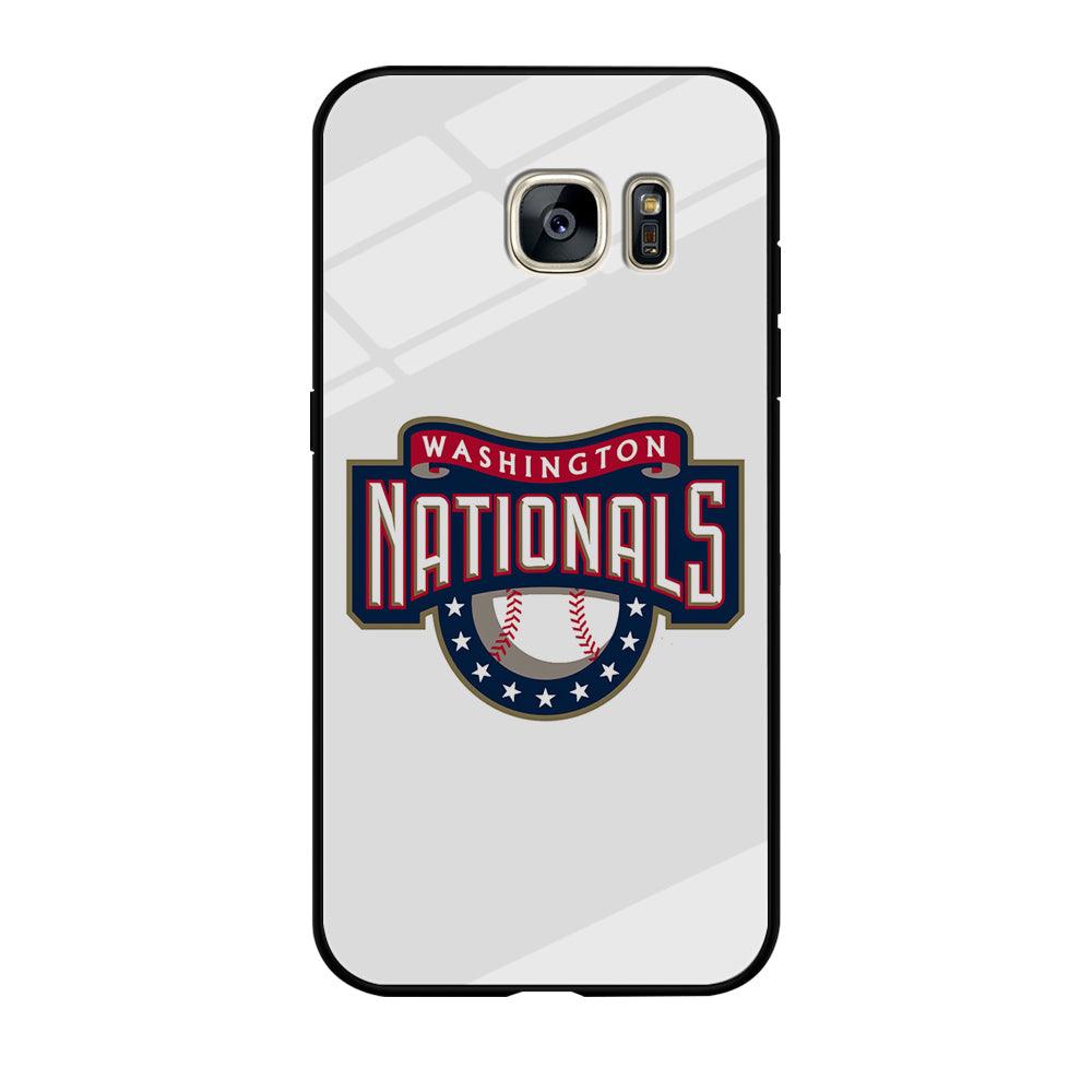 Baseball Washington Nationals MLB 001 Samsung Galaxy S7 Edge Case-Tempered Glass Case-Xtracase