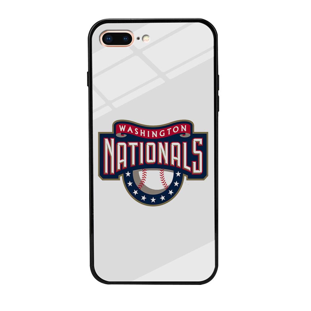 Baseball Washington Nationals MLB 001 iPhone 8 Plus Case-Tempered Glass Case-Xtracase