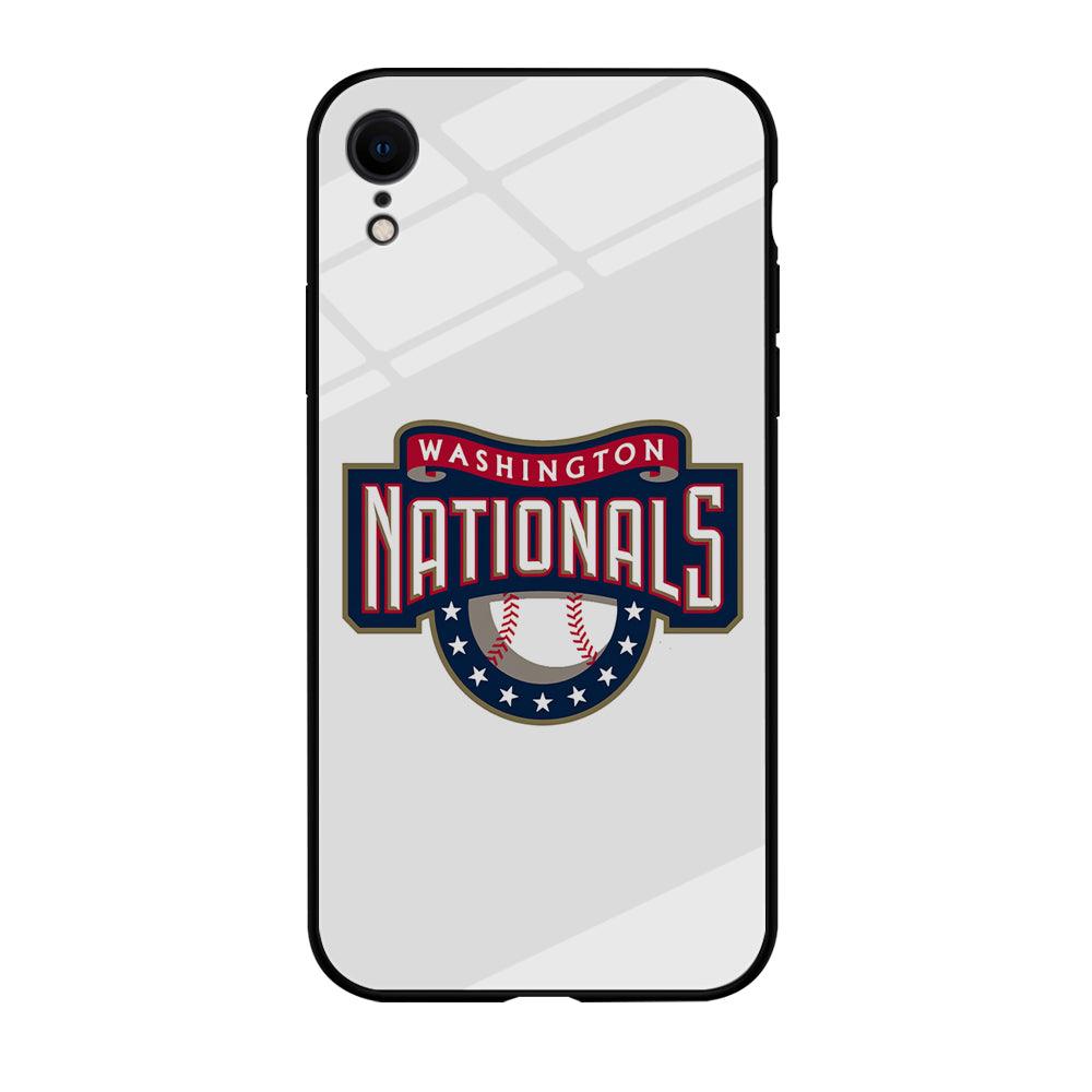 Baseball Washington Nationals MLB 001 iPhone XR Case-Tempered Glass Case-Xtracase