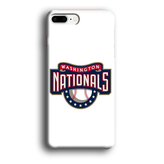 Baseball Washington Nationals MLB 001 iPhone 8 Plus Case-Plastic / Full Wrap (3D Case)-Xtracase