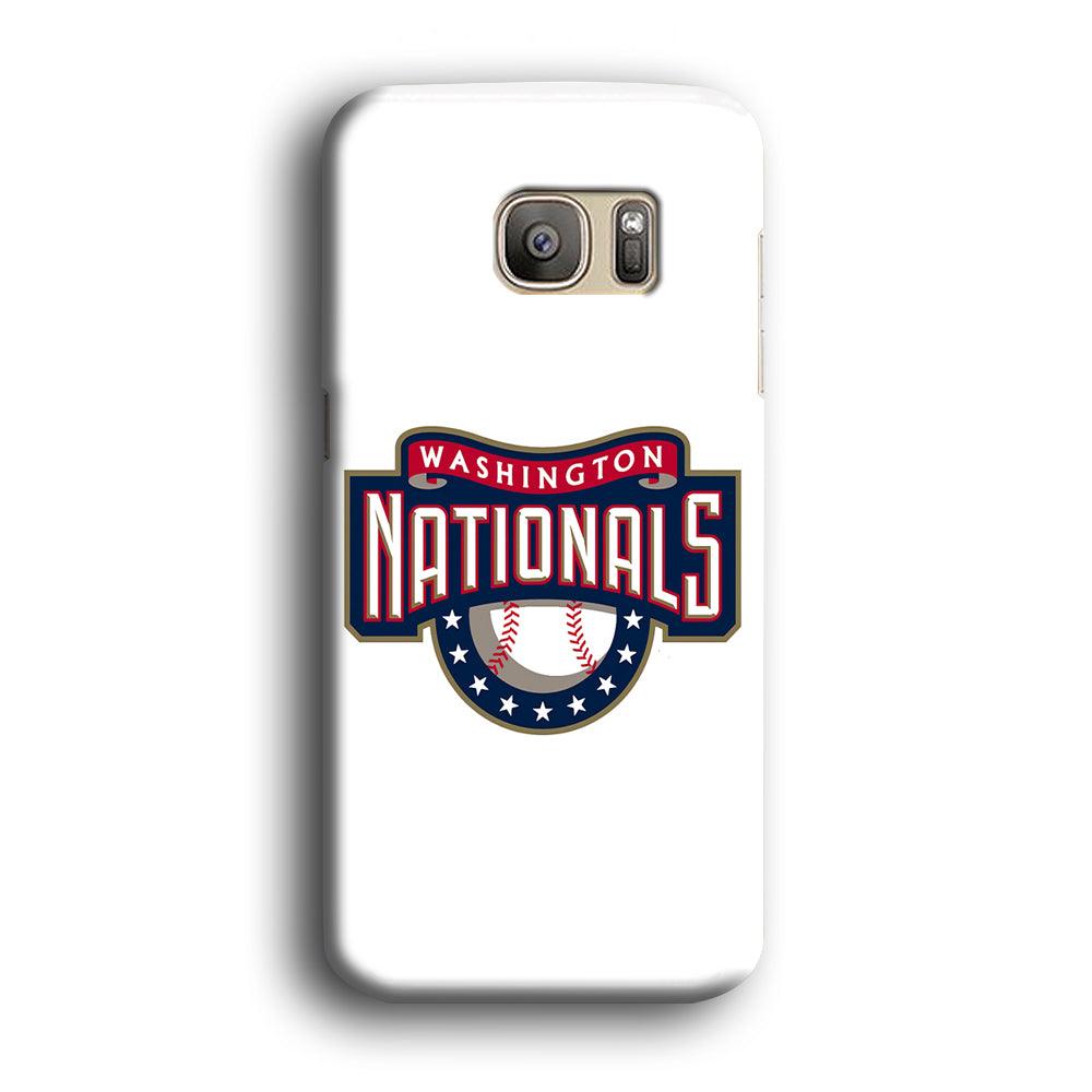 Baseball Washington Nationals MLB 001 Samsung Galaxy S7 Edge Case-Plastic / Full Wrap (3D Case)-Xtracase