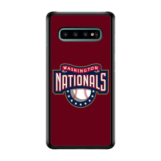 Baseball Washington Nationals MLB 002 Samsung Galaxy S10 Case-Plastic / Full Wrap (3D Case)-Xtracase