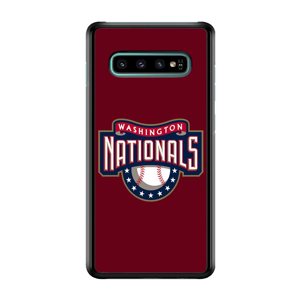 Baseball Washington Nationals MLB 002 Samsung Galaxy S10 Plus Case-Plastic / Full Wrap (3D Case)-Xtracase