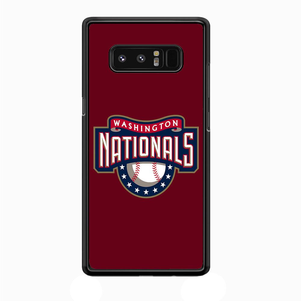 Baseball Washington Nationals MLB 002 Samsung Galaxy Note 8 Case-Plastic / Full Wrap (3D Case)-Xtracase